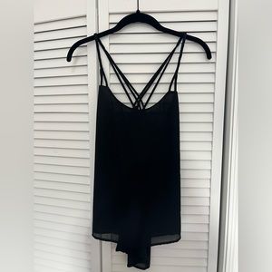 Black Strappy Tank Top